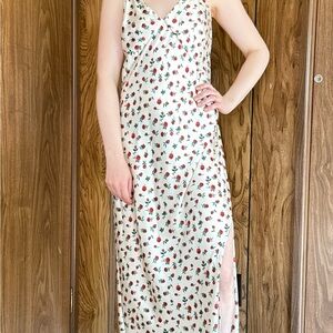 Floral White Maxi Dress summer